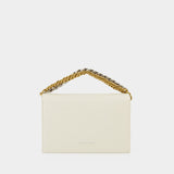 Small Skull Ch Hobo Bag - Alexander Mcqueen - Soft Ivory - Leather