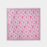 Ca Skull 104X120 Scarf - Alexander Mcqueen - Pink - Wool