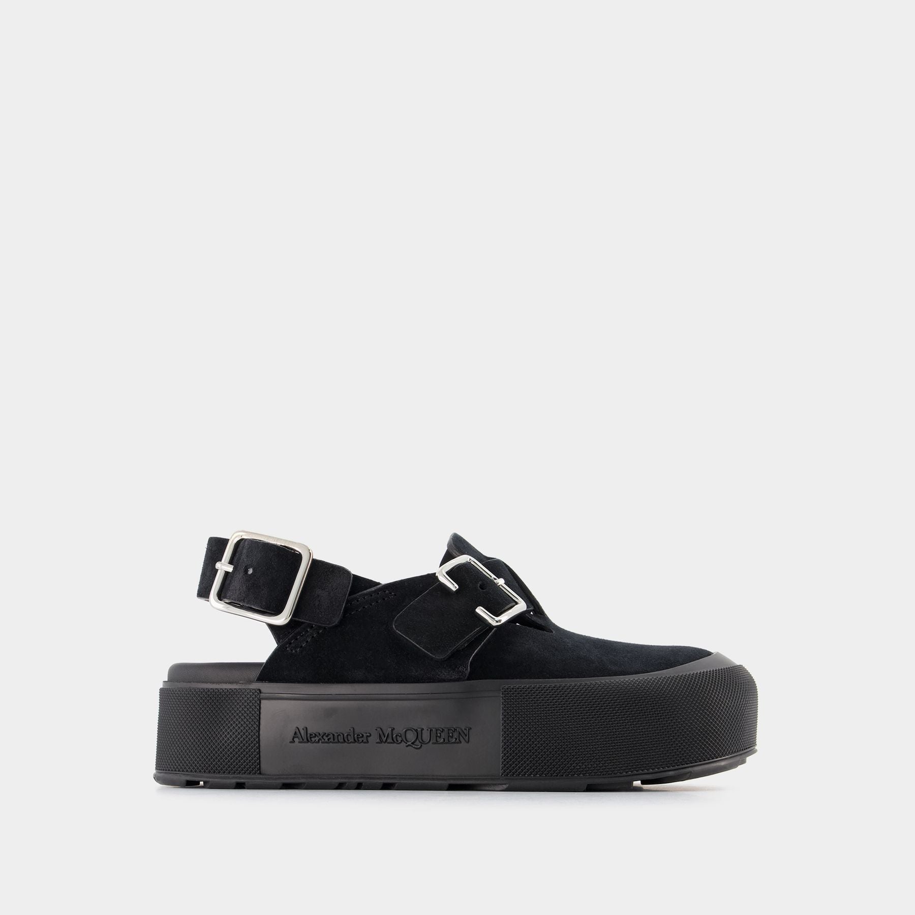サンダル・ミュール Punk Sandals - Alexander Mcqueen - Leather - Black/Silver Punk Sandals - Alexander Mcqueen - Leather - Black/Silver