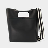 The Square Bow Ns Handbag - Alexander Mcqueen - Black - Leather