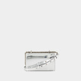Mini Jewell Satchel Bag - Alexander McQueen - Silver