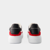 Oversized Sneakers - Alexander Mcqueen - Leather - White/Red