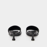 Groupie M50 Sandals - Balenciaga - Black/Gold - Leather