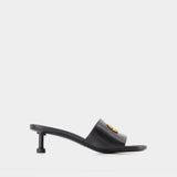 Groupie M50 Sandals - Balenciaga - Black/Gold - Leather