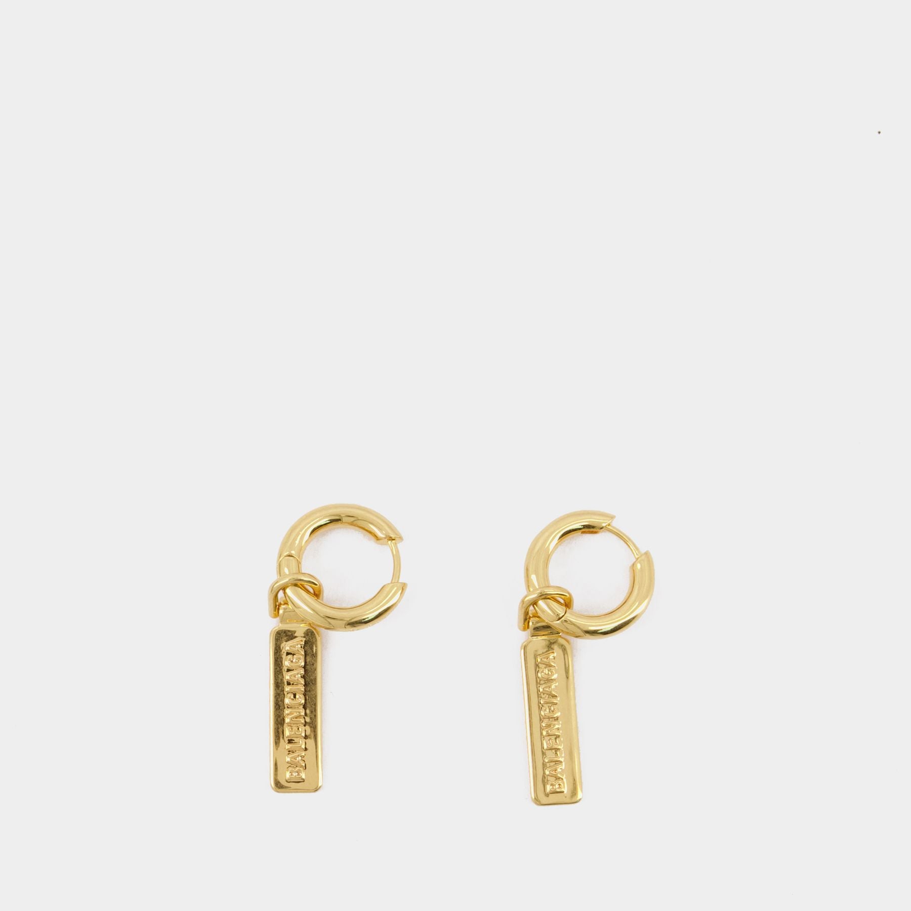 Balenciaga Chain Logo Necklace In Gold Brass in Metallic