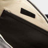 Large Croissant Crossbody - Lemaire - Black - Leather