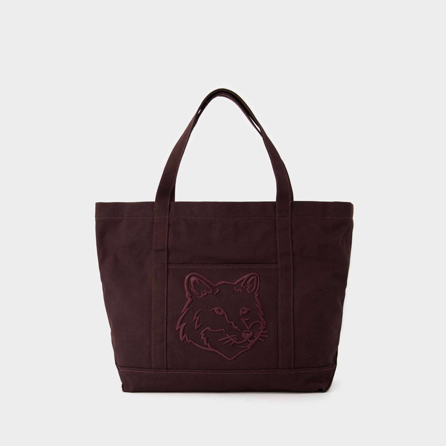 Maison Kitsune FOX HEAD MINI TOTE ブラウン 