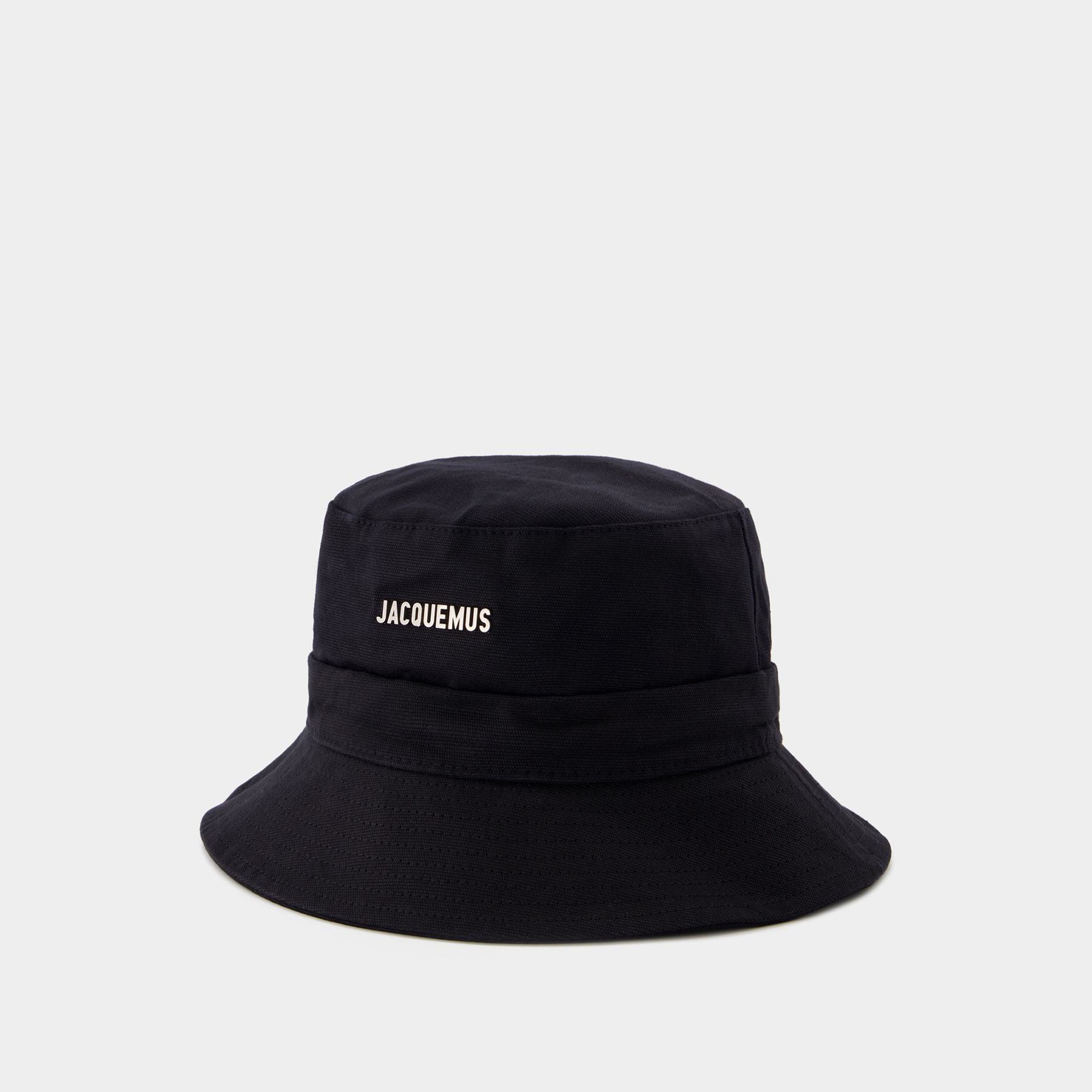 【関税&送料込】JACQUEMUS Hats Black Gadjo Bucket Hat - Jacquemus - Black - Cotton