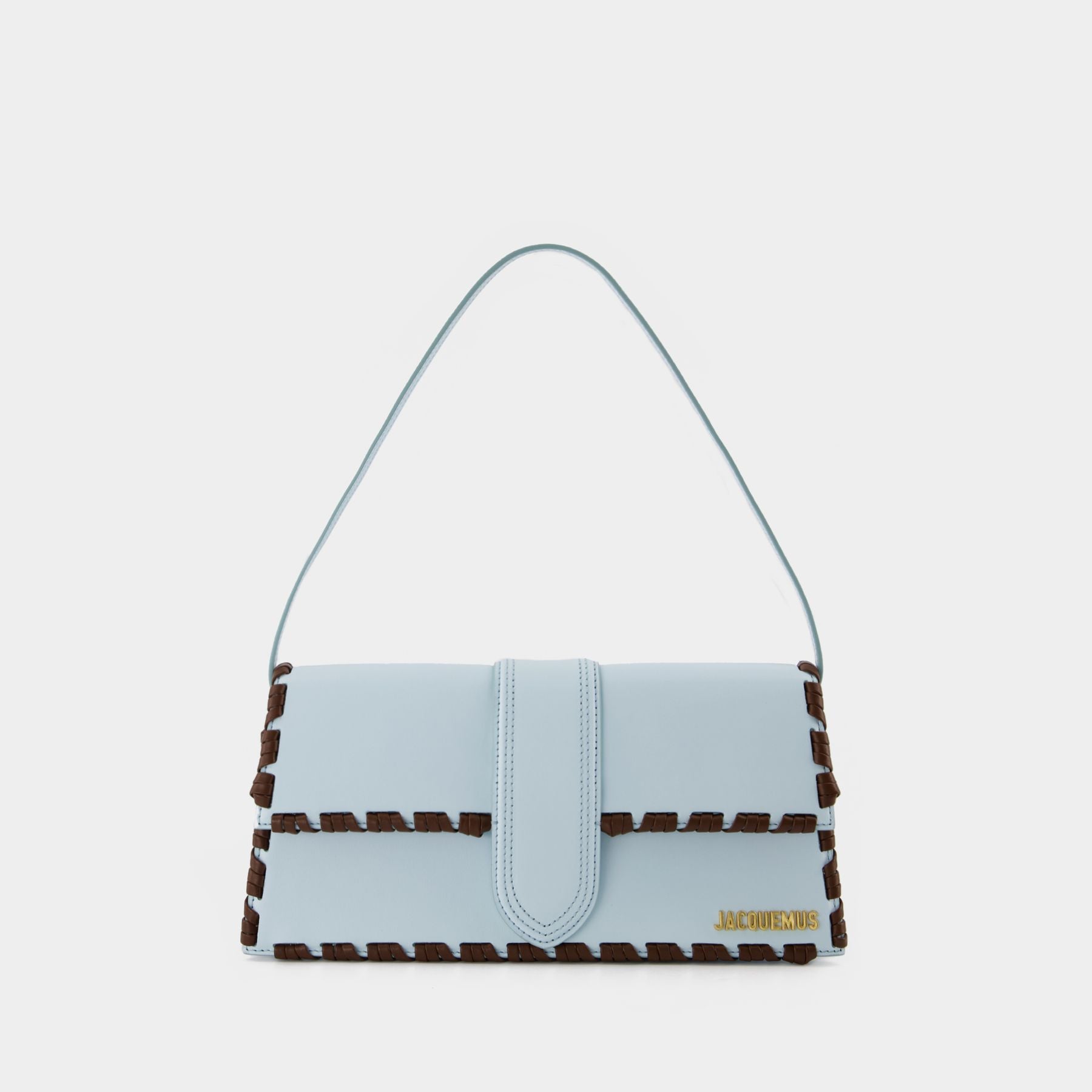 Jacquemus Leather Le Bambino Long Shoulder Bag - White - One Size