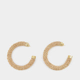 Les Creoles Raphia Earring - Jacquemus - Beige - Raphia