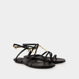 Pralu P Sandals - Jacquemus - Leather - Black