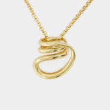 Small Round Trip Pendant Necklace - Charlotte Chesnais - Vermeil - 18K