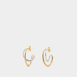 Bo Mini Earrings - Charlotte Chesnais - Silver/Gold - Gold