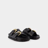 Sandals - Marine Serre - Black - Leather