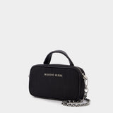 Moire Madame Mini Bag in Black Recycled Fabric