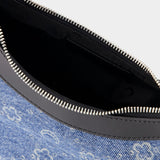 Regenerated Moonogram Eclips Hobo Bag - Marine Serre - Blue - Leather