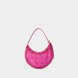 Moon Diamant Regenerated Eclips Mini Hobo Bag - Marine Serre - Pink - Zamak