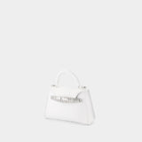 Mini Eva Handbag - Elleme - White - Leather
