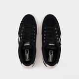 Mayze Stack Baskets in Black Leather