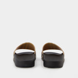 Lf Furley L Check Slides - Burberry - Beige - Polyurethane