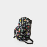 Midi Cap Hobo Bag - J.W. Anderson - Black - Leather