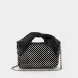 Crystal Midi Twister Hobo Bag - J.W. Anderson - Black - Leather