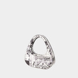 Comic Print Baguette Swipe Bag - Coperni - Leather - Black