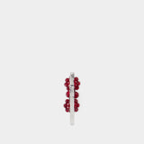 Mini Flower Hair Clip - Simone Rocha - Crystal - Red