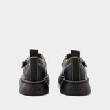 Everyday Buckle Mary Jane Loafers - Ganni - Black