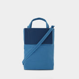 Tote Bag - Acne Studios - Blue Poudré/Blue - Leather