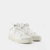 Dice Hi Sneakers in Grey Leather