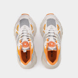 Marathon Runner Sneakers in Orange Leather