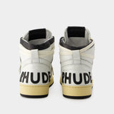 Rhecess Hi Sneakers - Rhude - Leather - Black/White