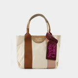 Leatizia Petit Tote Bag - See By Chloe - Caramello - Cotton/Leather