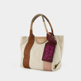 Leatizia Petit Tote Bag - See By Chloe - Caramello - Cotton/Leather