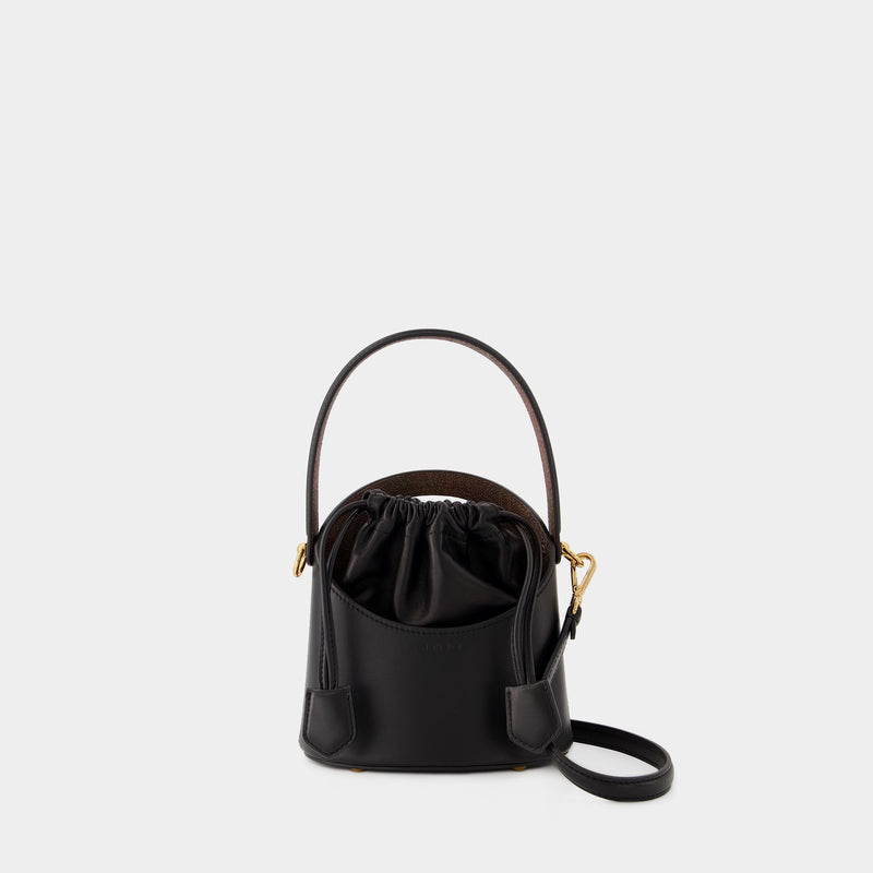 Secchiello Crossbody Bag - Etro - Leather - Black