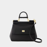 Sicily Crossbody Bag - Dolce&Gabbana - Leather - Black