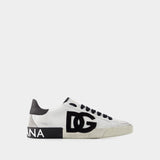 Portofino Sneakers - Dolce&Gabbana - Leather - Black/White
