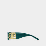 Bb0096S Sunglasses - Balenciaga - Green - Acetate