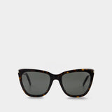 Sl 548 Slim Sunglasses - Saint Laurent - Havana/Grey - Acetate