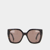 Sunglasses - Gucci - Acetate - Brown