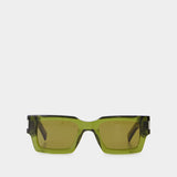Sunglasses- Saint Laurent - Acetate - Green