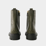 Gomma Pesante Boots - Tod's - Leather - Kahki