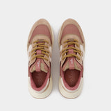 H585 Allacciato H Onda Sneakers in Grey and Purple Leather