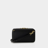 Dg Logo Camera Crossbody - Dolce & Gabbana - Black - Leather