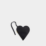 Heart Pouch - Jil Sander - Leather - Black