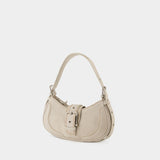 Hobo Brocle Bag - Osoi - Leather - Beige