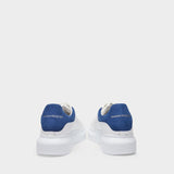 Oversized Sneakers - Alexander Mcqueen - White/Blue Paris - Leather