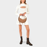 Disc 30 Bag in Beige Leather