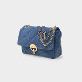 Moon Mm Hobo Bag - Vanessa Bruno - Indigo - Leather